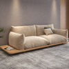 Winnie Boucle Sofa With Solid Wood Base 3/4 Seater Sofa