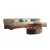 Modern Luxury Simple Super Fiber Leather Corner Italian Living Room High End Sofa