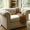 European Style Furniture Luxury Fabric Living Room Sofa Settee for Relax
