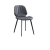 high quality luxury modern black microfiber leather dining chair for sale
