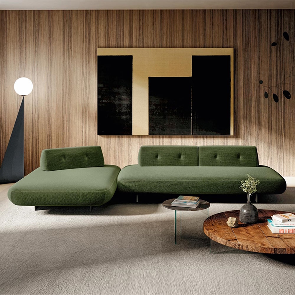 Cammie Velvet Gray Modern Armless Sofa Living Room Reception Sofa