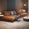 Scott Calf Leather Sectional Sofa