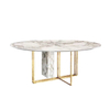 Luxury Marble Round Table Wedding Metal Modern Dining Table Set