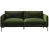 Phoebe Loveseat Velvet 2-Seater Sofa in Red/Green/Gray Upholstered Sofa