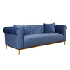 Custom Leisure Velvet Modern Sofas Living Room 3 Seater Single Puff Fabric Recliner Sofa Sets