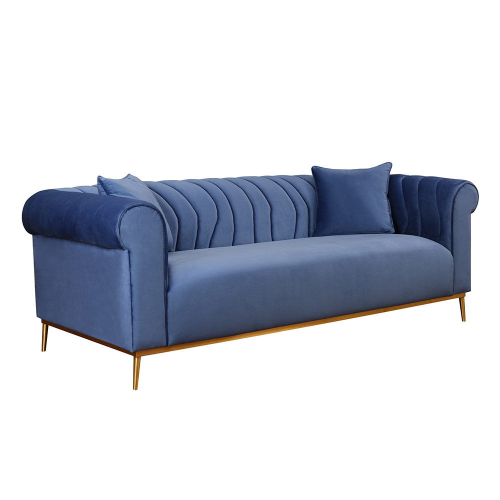 Custom Leisure Velvet Modern Sofas Living Room 3 Seater Single Puff Fabric Recliner Sofa Sets