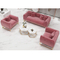 custom sectional pink house l shaped luxury 2 seater 3 piece chesterfield velvet sofa set for living room