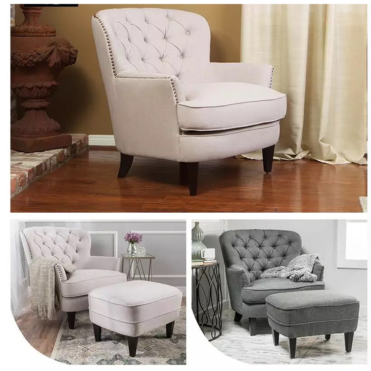 custom modern Sir William series furniture durable leather sofa 1 seater sofa chair