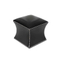 custom modern square brown black moroccan PU leather ottoman pouf stool