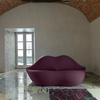 Nicky Red Lips Special Design Sofa Velvet Fabric Interior Sofa in Multi-color