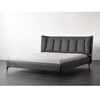 Eden Technical Fabric Upholstered Modern Bed Frame King Size in Gray/Beige/Green