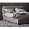 Ibis Brown Fabric Luxury Modern Bed Frame King Size