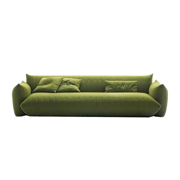 Calloway Velvet Green Modern 3-Seater Sofa