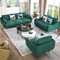 Royal style fashion design post modern home furniture luxury minimalist suede fabric villa 3 seater sofa