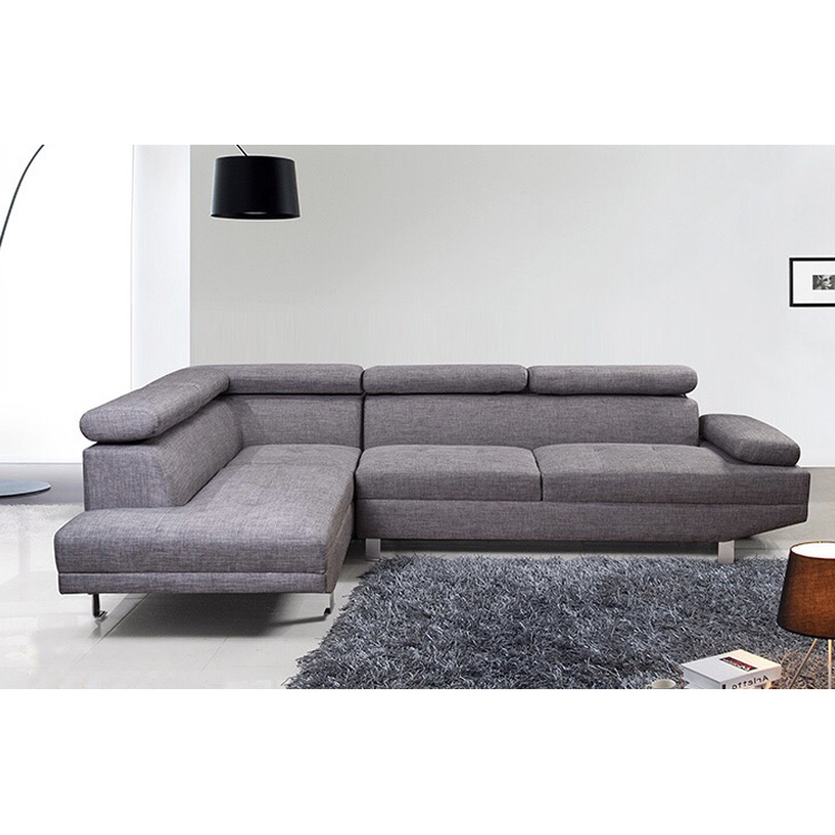 Leisure luxury modern sectional L shaped leather reclining couch furniture sofa set for bedroom