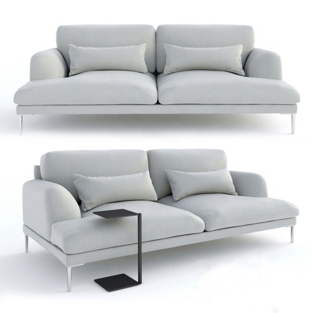custom modern Leisure european style living room funiture fabric sofa 2 seater