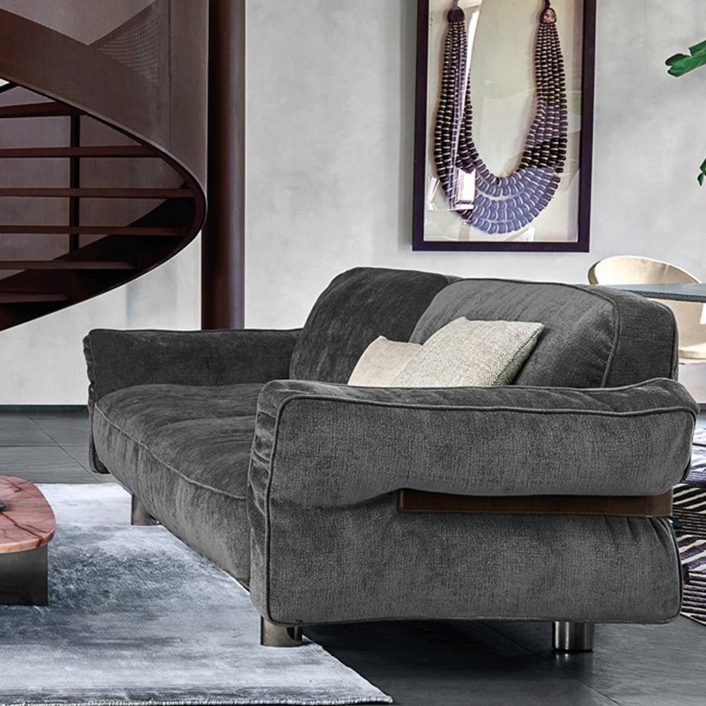 Orville Technical Fabric 3-Seater Sofa Modern Interior Armsofa