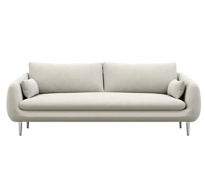 Bailee Grey Flannelette Fabric Arm Sofa Armchair