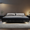 Ashlee Black Technical Fabric Modern Bed Frame King Size