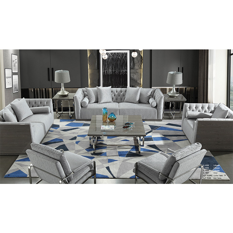 custom designs modern couch living room furniture sectional fabric sofa set 7 seater