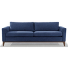 Pollie Sofa 3-Seater Fabric Sofa in Cream/Grey/Blue