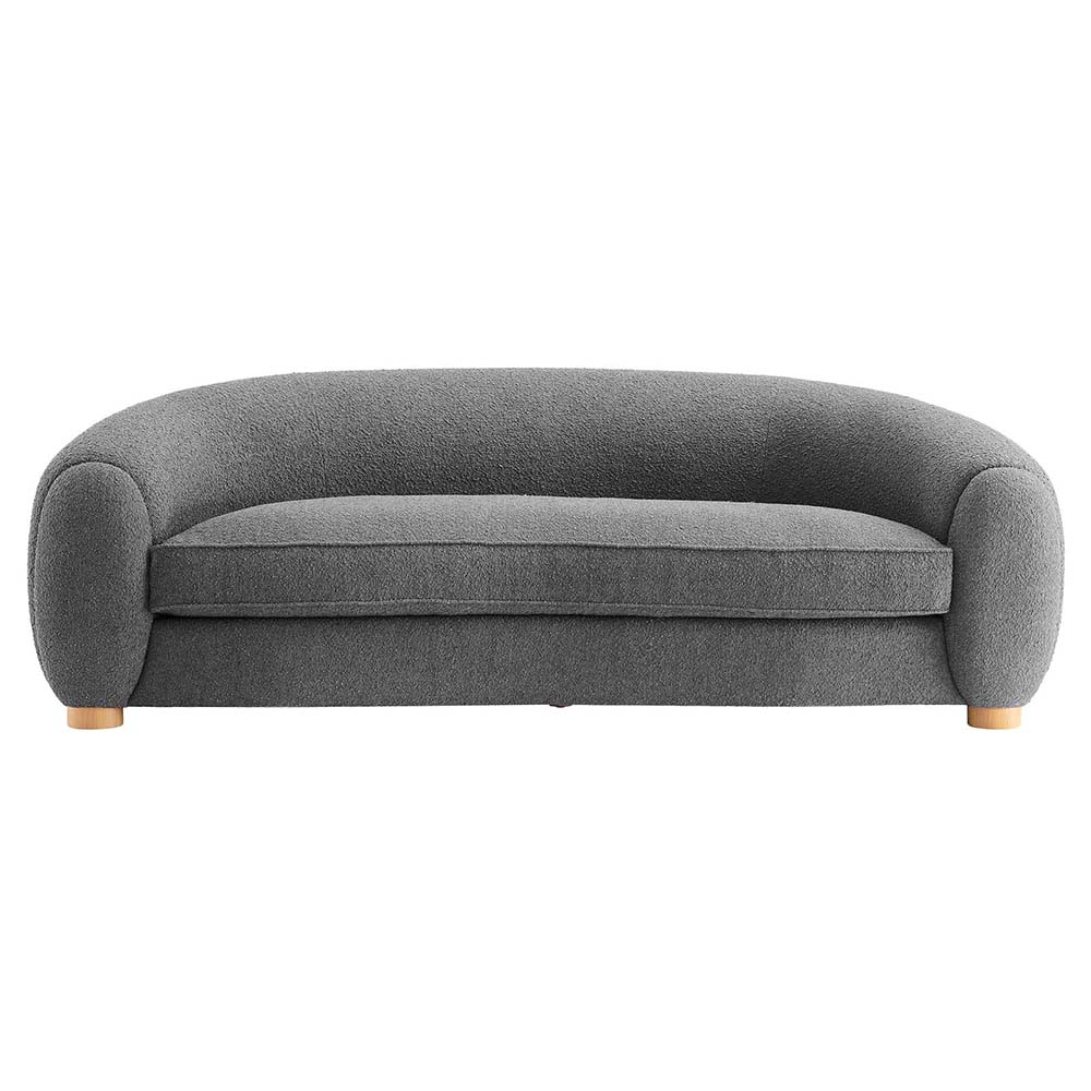 Rocky Boucle Upholstered Fabric Arm Sofa-5