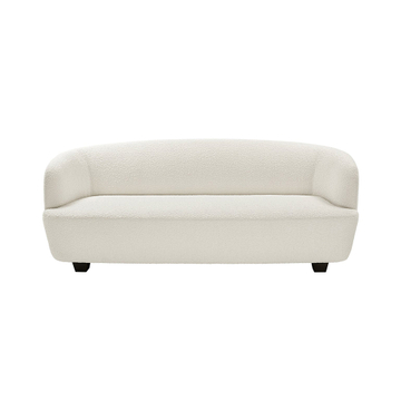 Benny White Boucle 3-Seater Sofa Minimalist Sofa 