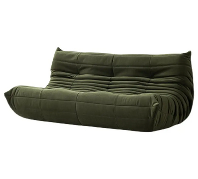 Velvet Sofa Chair Tatami Sofa Chair in Multi-color 3- Seater Couch