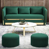 Living Room Sofa Morden Furniture Design Wooden Velvet Fabric Lounge Sofa Set