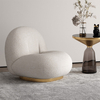Monaly White Boucle Sofa Chair