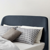 Hayllar Linen Navy Blue Bed Frame