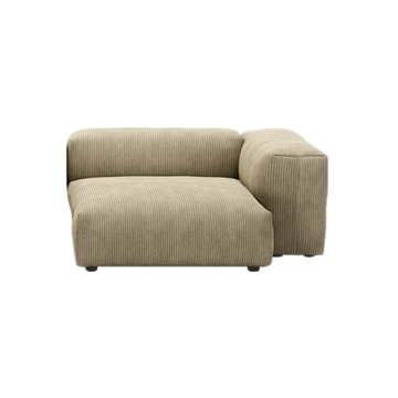 Amaris Corduroy Modern Simple Sofa Cube Modular Sectional Couch