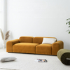 Carver Flannelette Round Armed Loveseat 2-Seater or 3-Seater Sofa 