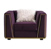 Modern Velvet Living Room Specific User And Loveseats Luxury Purple Sofas Sectionals