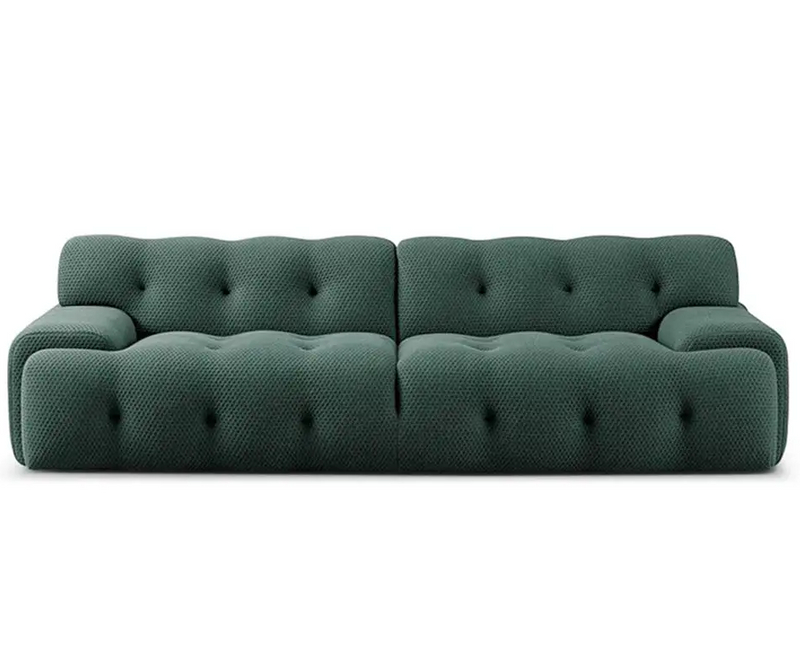 Elvis Velvet Fabric Green Sofa 1/2/3 Seater Sofa Set