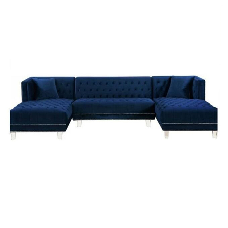 Wholesale Fabric Compact Living Room Mini Upholstered Sectional Sofa Sets