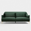 European style 1/2/3 seater classic vintage green tufted sectional velvet sofa set for home living room