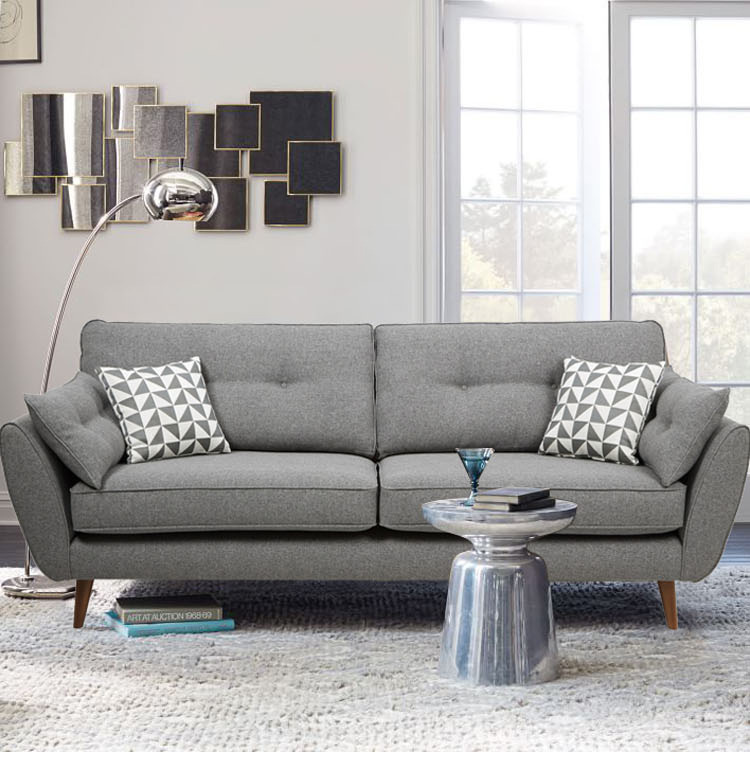 custom modern style linen modern furniture living room fabric sofa