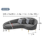 custom modern cheap living room round line fabric couch pink blue sectional funiture recliner sofas set