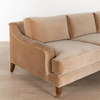 Kelly Flannelette 3-Seater Arm Sofa Brown Interior Sofa