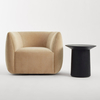 Paola Velvet Round Shaped Lounge Chair Barrel Chair