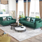 Royal style fashion design post modern home furniture luxury minimalist suede fabric villa 3 seater sofa
