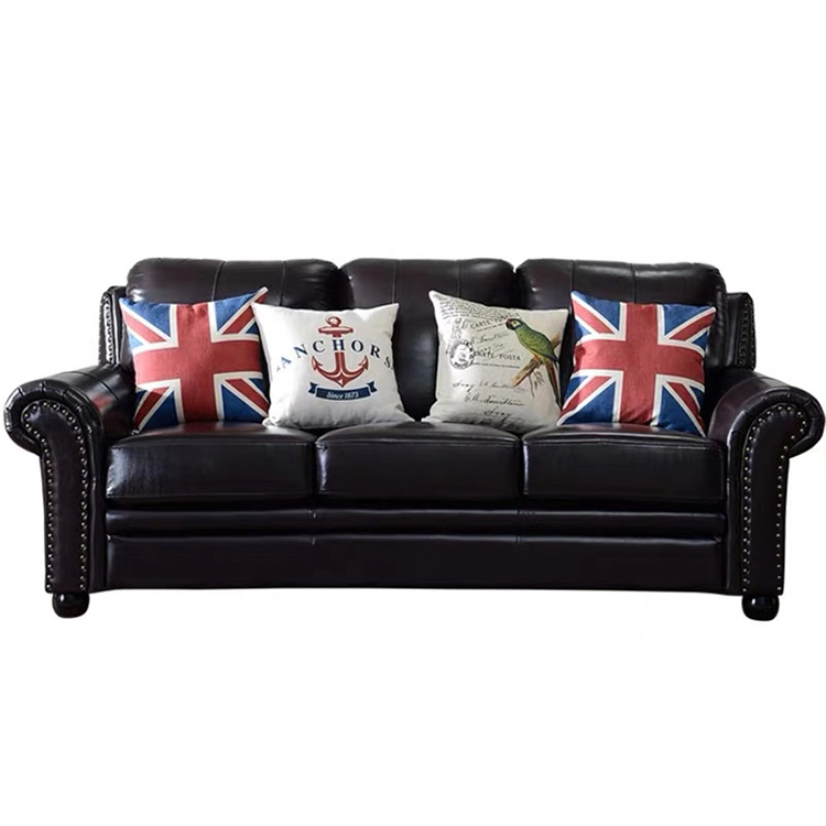 European style chaise longue combination modern minimalist living room small apartment leather art sofa