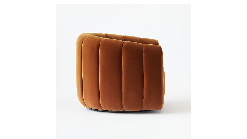 Modern Brown Single Sofa Velvet Fabric Armchair Living Room Chairs Wood Legs