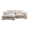 Aciel Corduroy Chaise Sofa Cushion Back L-shaped Sectional Lounge Couch