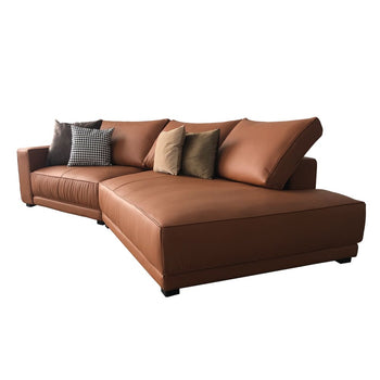 Scott Calf Leather Sectional Sofa