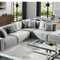 custom modern simple large size U-shaped fabric couch living room 7 seater corner Sofas