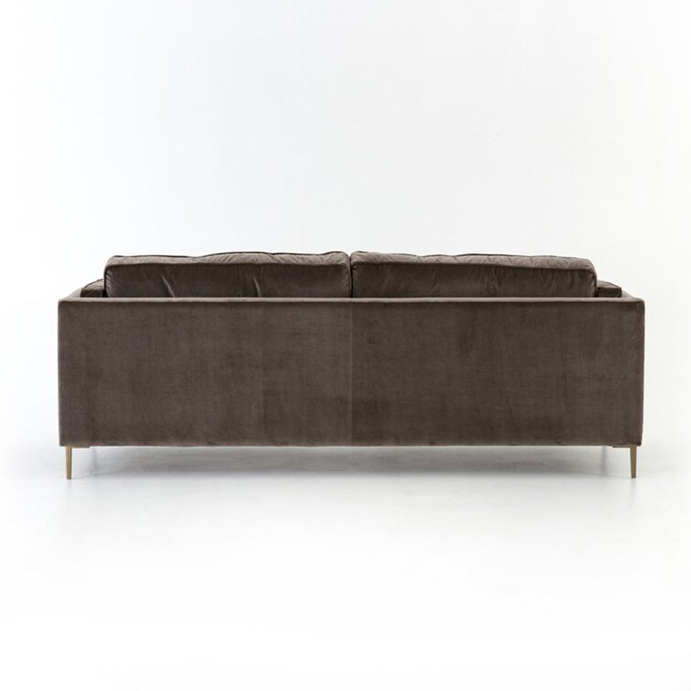 Frank Velvet Sofa 3-Seater Brown Sofa Interior Arm Sofa