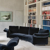 Flower Designed Luxury Flannel Interior Sofa Modular Sofa