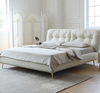 Noral White Technical Fabric Bed Frame King Size